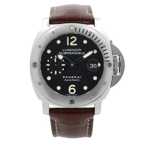 Panerai Luminor Submersible Black Dial Men's Watch PAM00024.